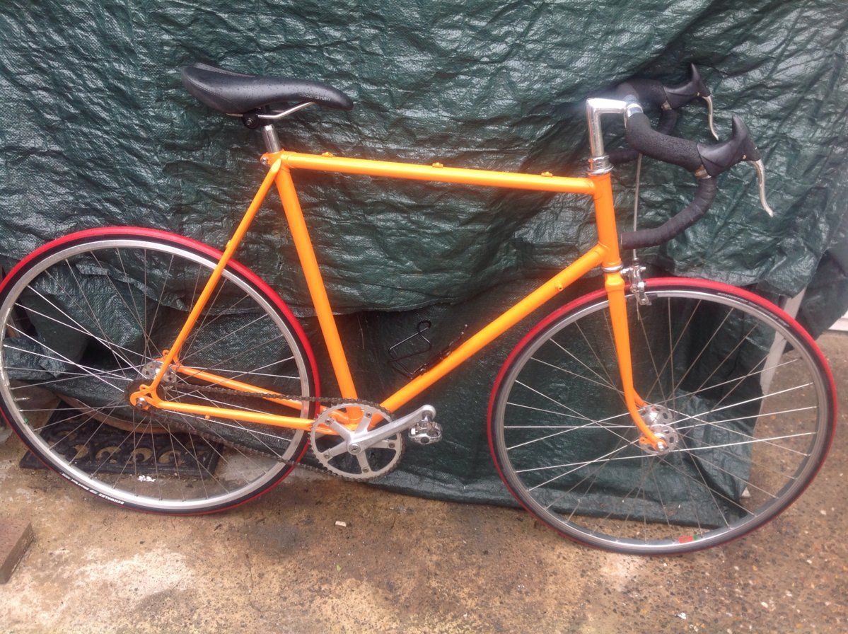 Bright Orange Fixie