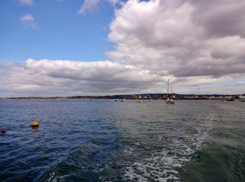 Crossing the River Exe on the ferry