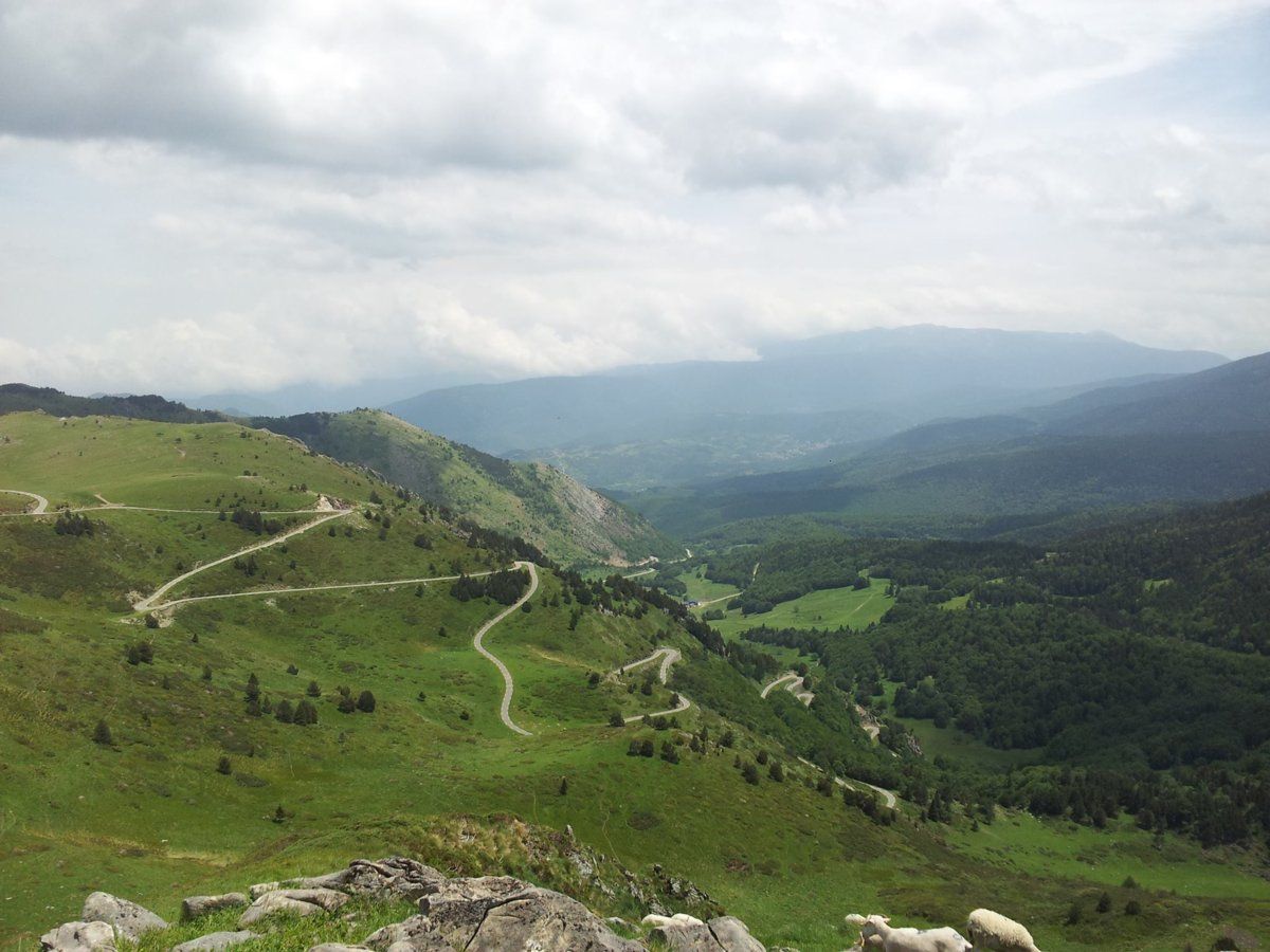 Eastward view from Col de Pailheres