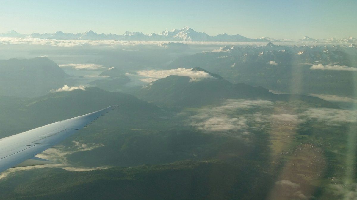 French Alps from afar