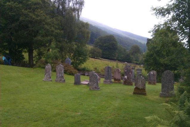 Grave stones at Rob Roy's cemetary