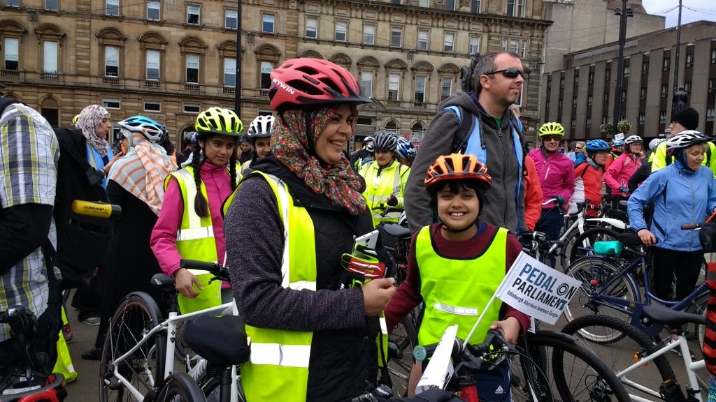 Ibrox Muslem ladies cycling group