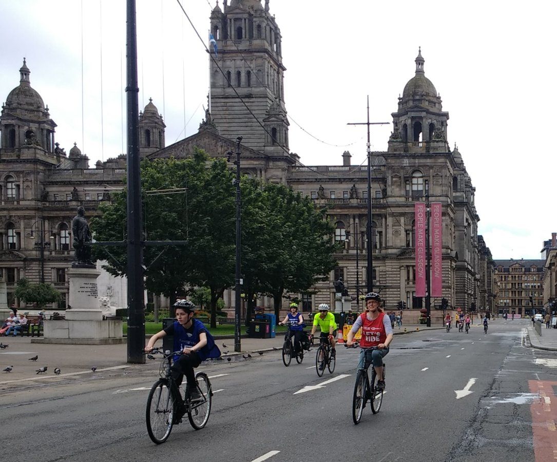 No car zone - George's Square