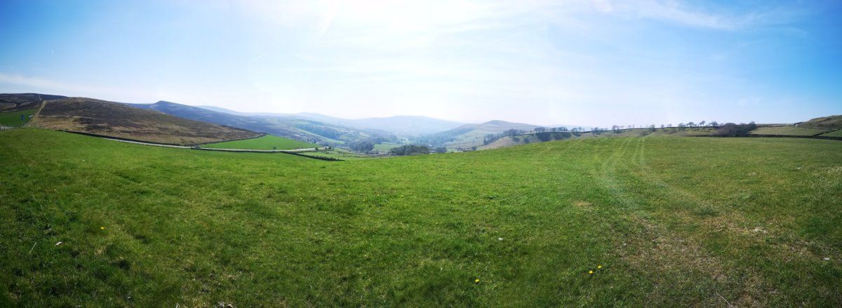 Panorama looking towards Hayfield