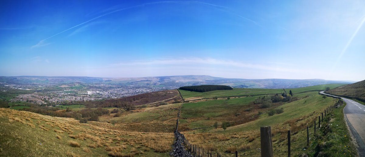 Panorama of Simmondley and Glossop