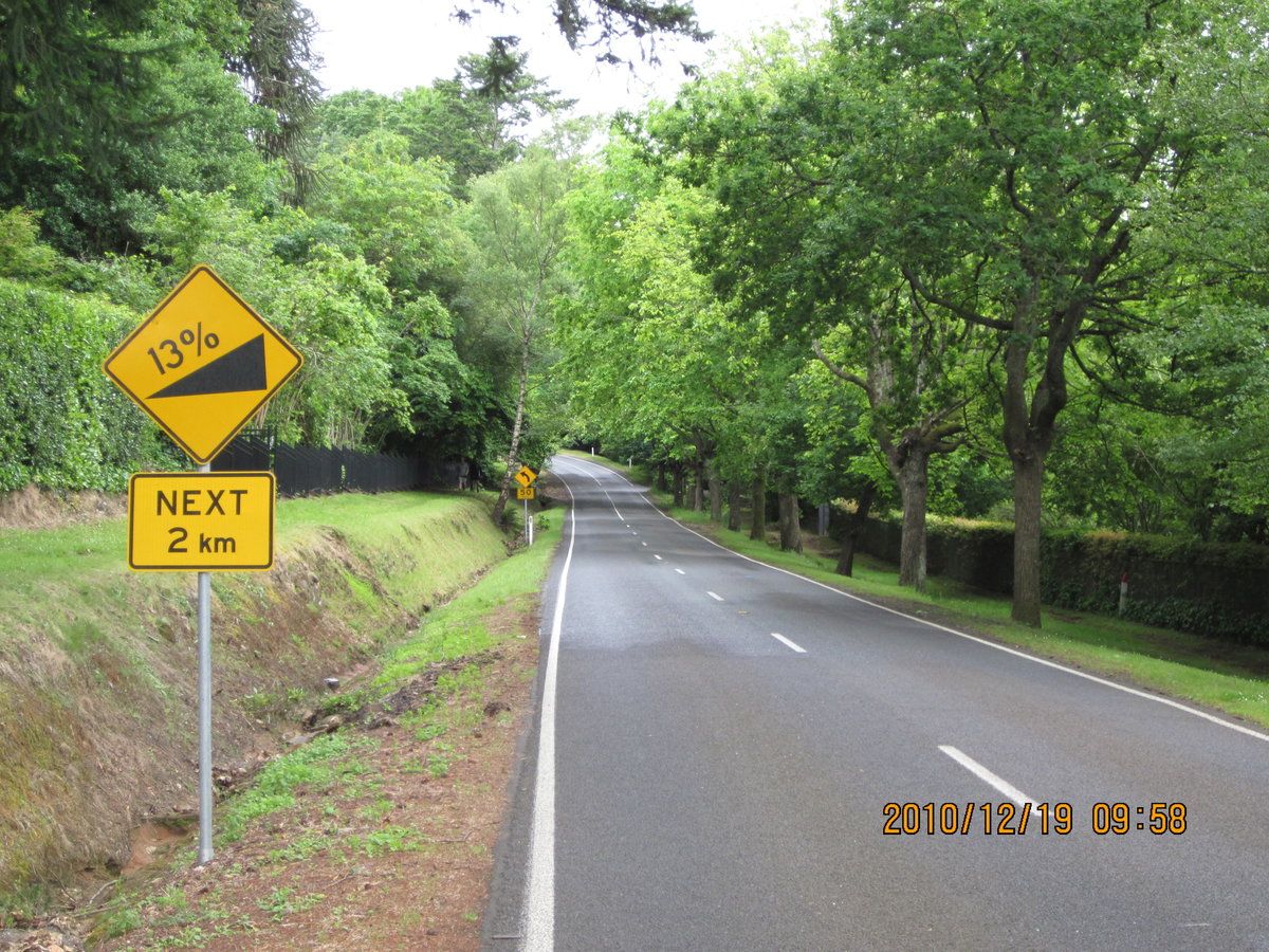 Partway up Mt Macedon, west of Melbourne, Australia.