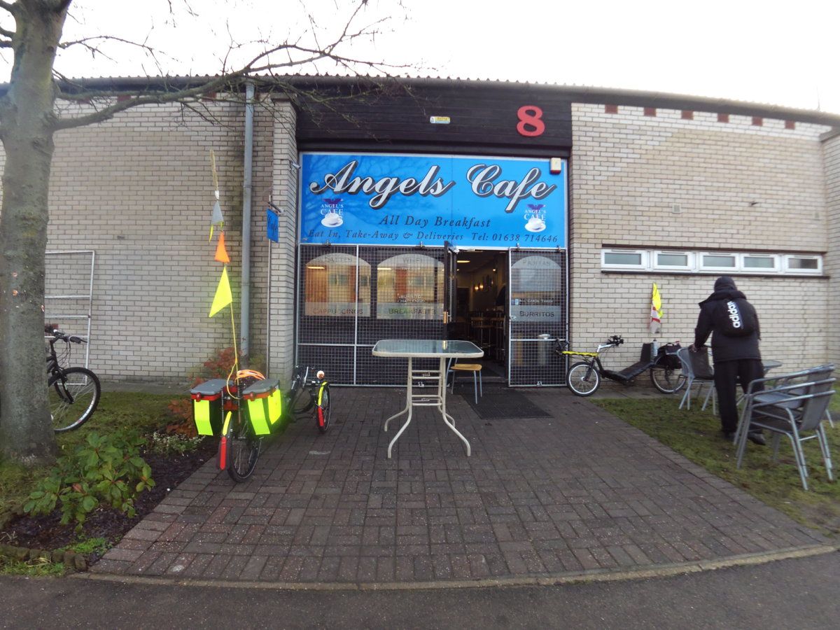 starting point, Angels Cafe, MIldenhall