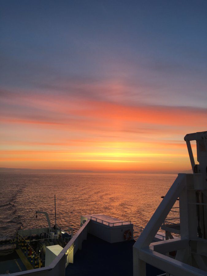 Sunrise on the Ferry