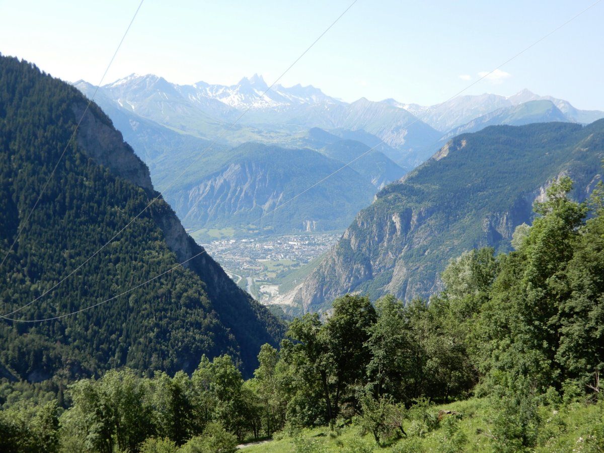 Vallée de la Maurienne from part up Col du Chaussy climb - 2