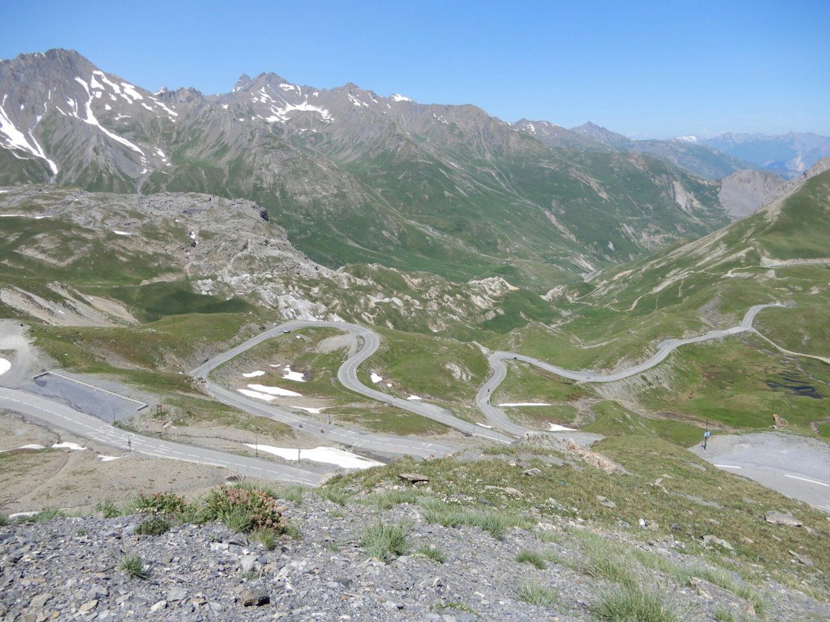 View down northern valley from near Col du Galibier