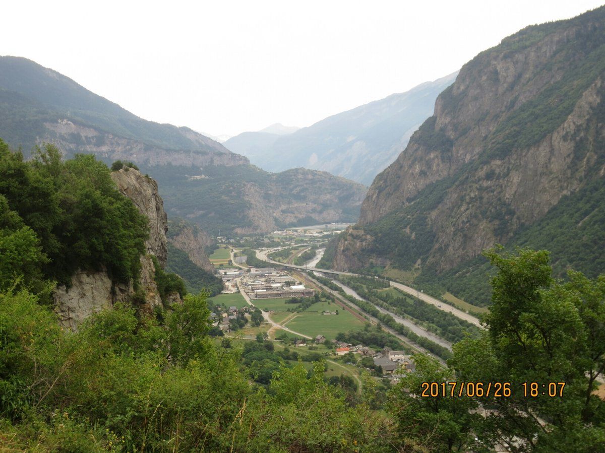 View from Lacets de Montvernier towards Saint-Jean-de-Maurienne