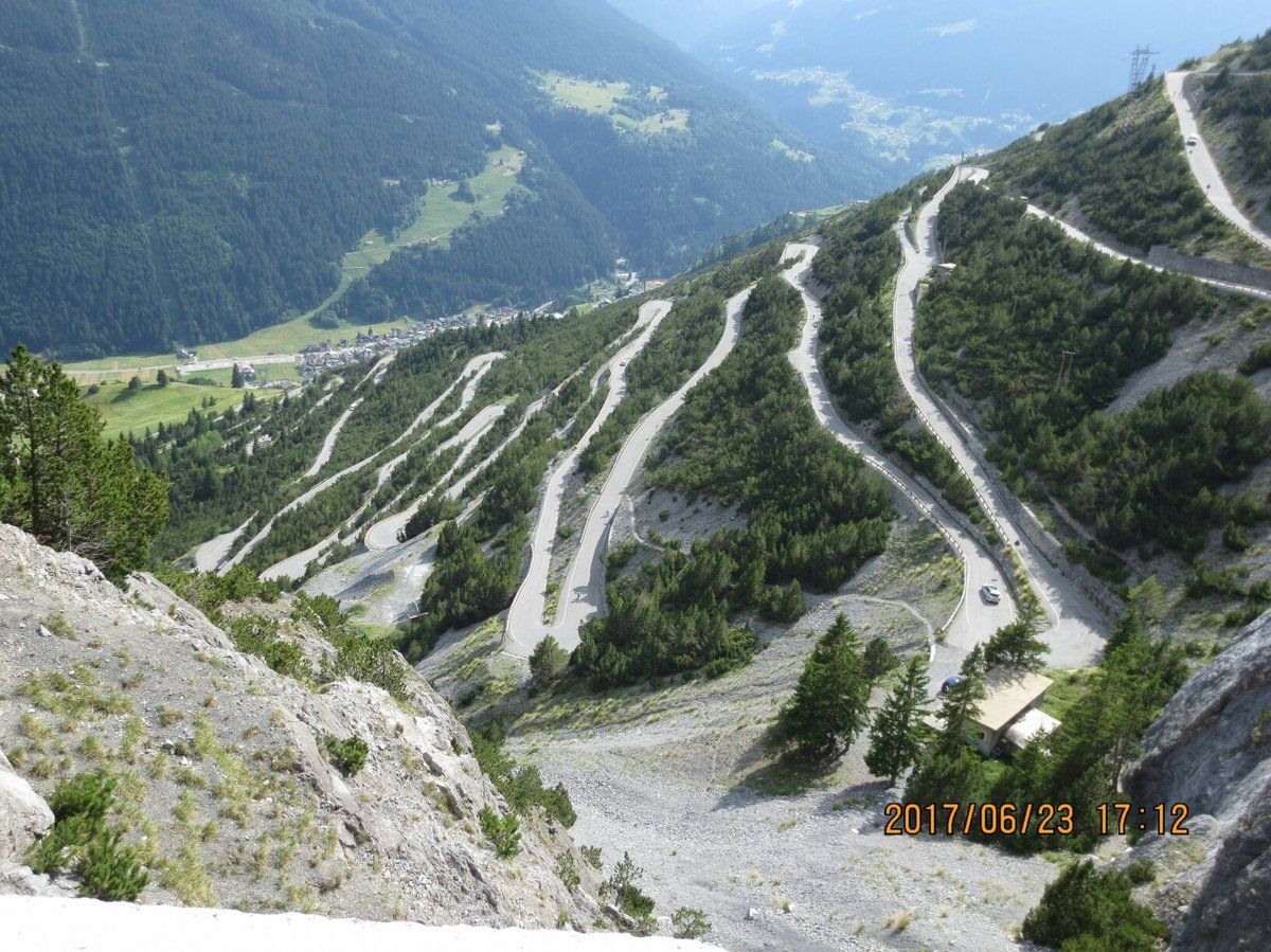 View west from Torri di Fraele, near Bormio Italia