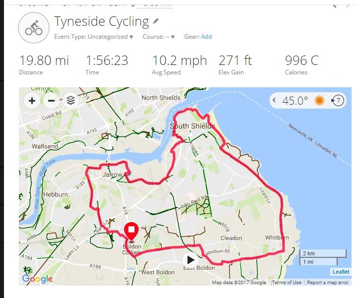 Wednesday 8th November 2017 Ride